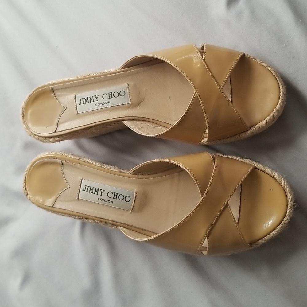 Jimmy Choo Patent Leather Espadrilles SZ 38
